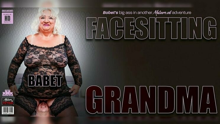 Mature.nl - Roberto - Babet - Horny young man loves the big ass of curvy granny Babet on his face and then some / 28.04.2023
